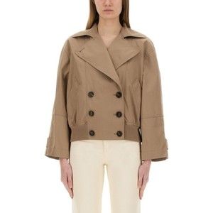 Brunello Cucinelli Techno Cotton Membraned Panama Crop Caban - NWT
